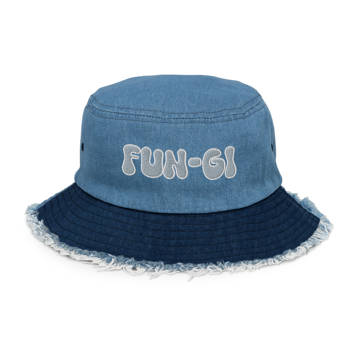 "Fun-Gi"Denim Bucket Hat