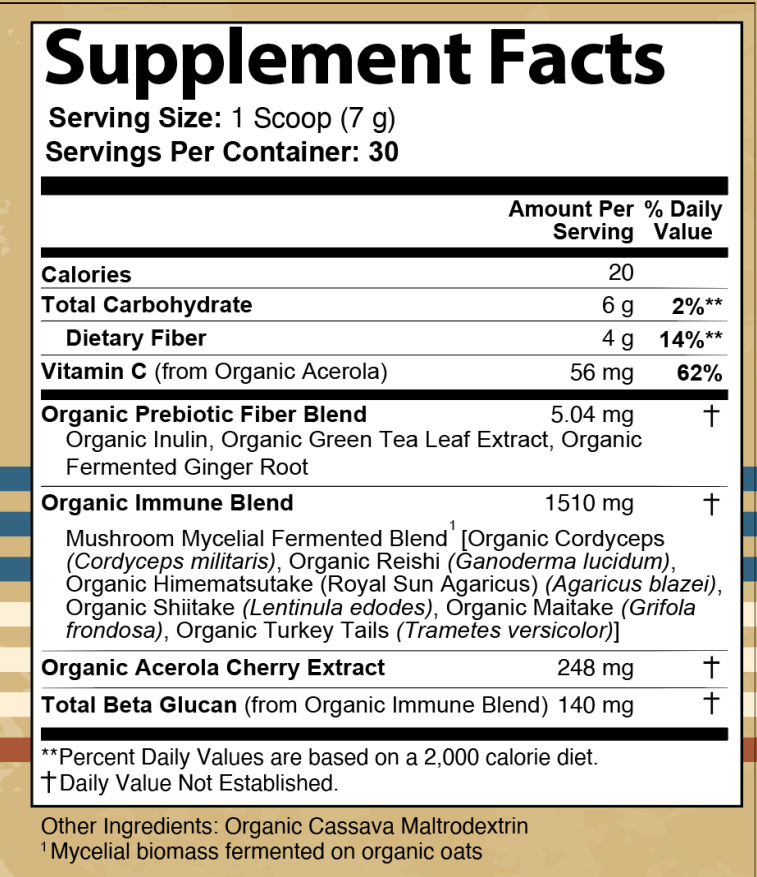 Funk'N Defense (Fermented Mushroom Powder)